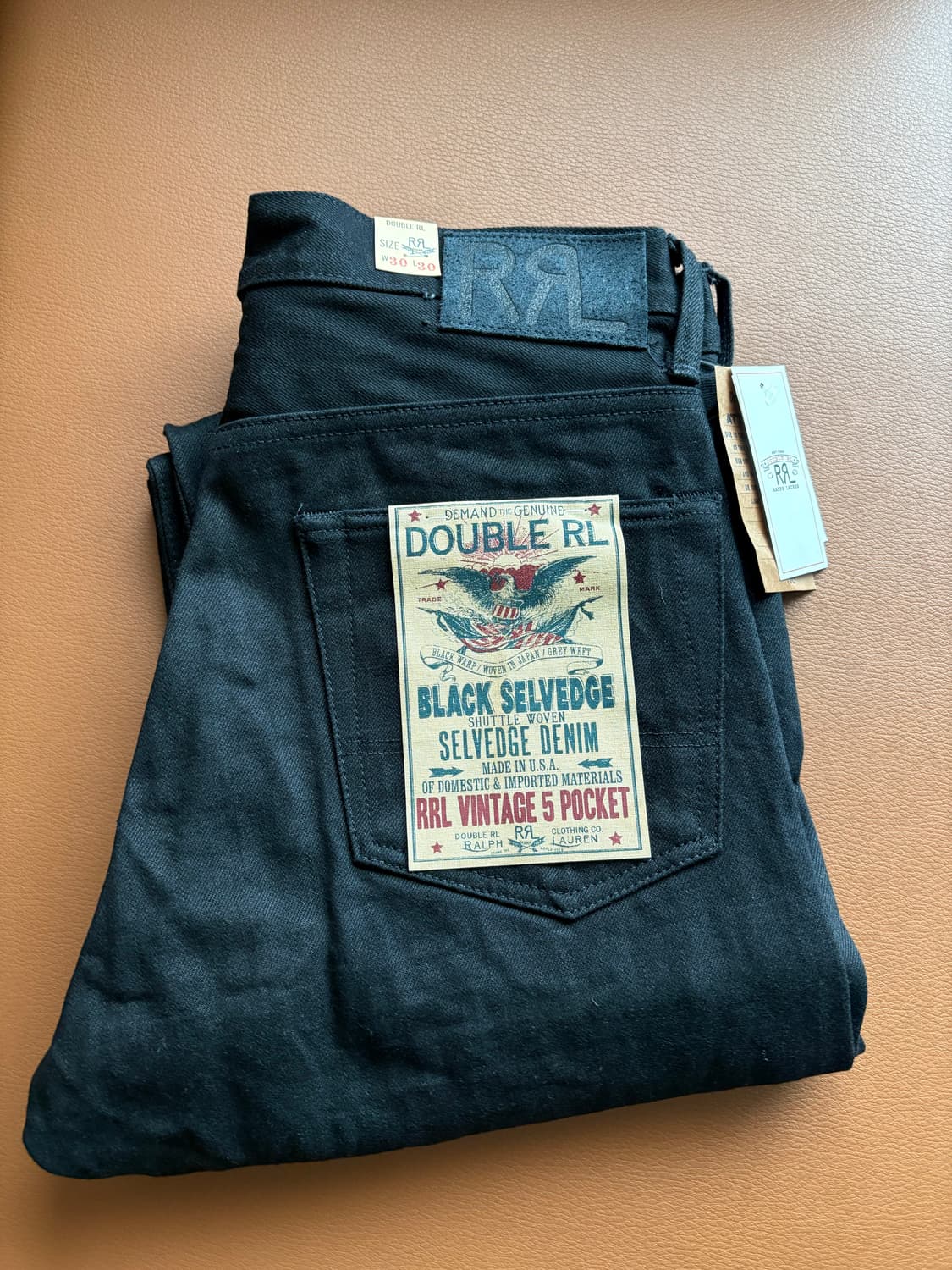 rrl 빈티지파이브포켓 블랙온블랙 30/30 상품이미지1