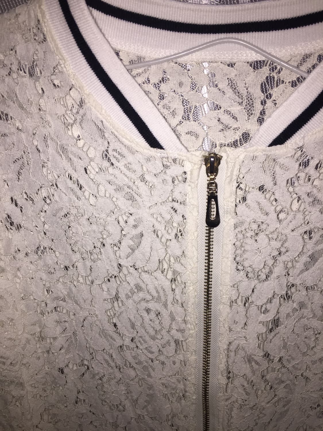 빈티지 크로셰 시스루 7부 집업 상품이미지2