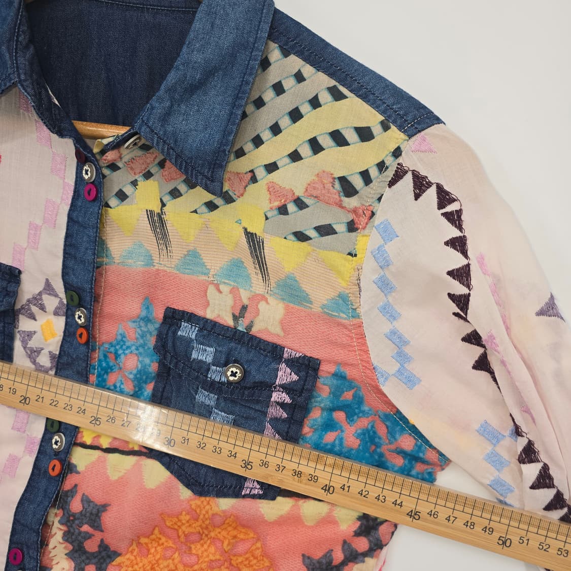 Desigual 패턴 자수 셔츠 S 상품이미지4