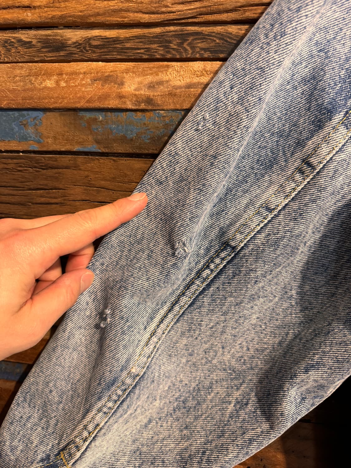 80s Lee Denim Trucker Jacket Made In USA 상품이미지9