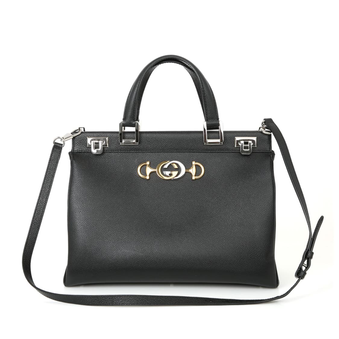 구찌 주미 블랙 탑 핸들백 미듐 숄더백 564714 주미백 상품이미지1