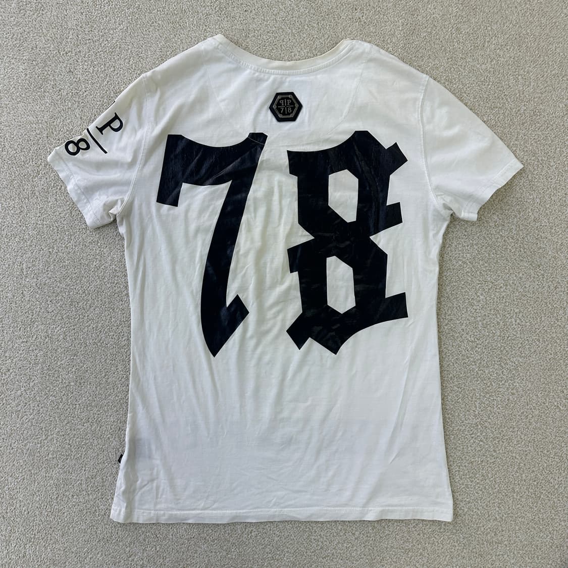 XXL 필립플레인 숫자 프린팅 반팔 0320D 상품이미지4