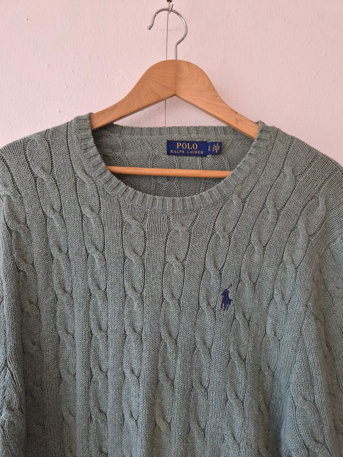  폴로랄프로렌 남성 케이블라운드니트 L사이즈 상품이미지1