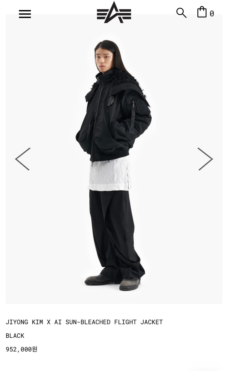 지용킴 X 알파린더스트리 선블리치 패딩 상품이미지8