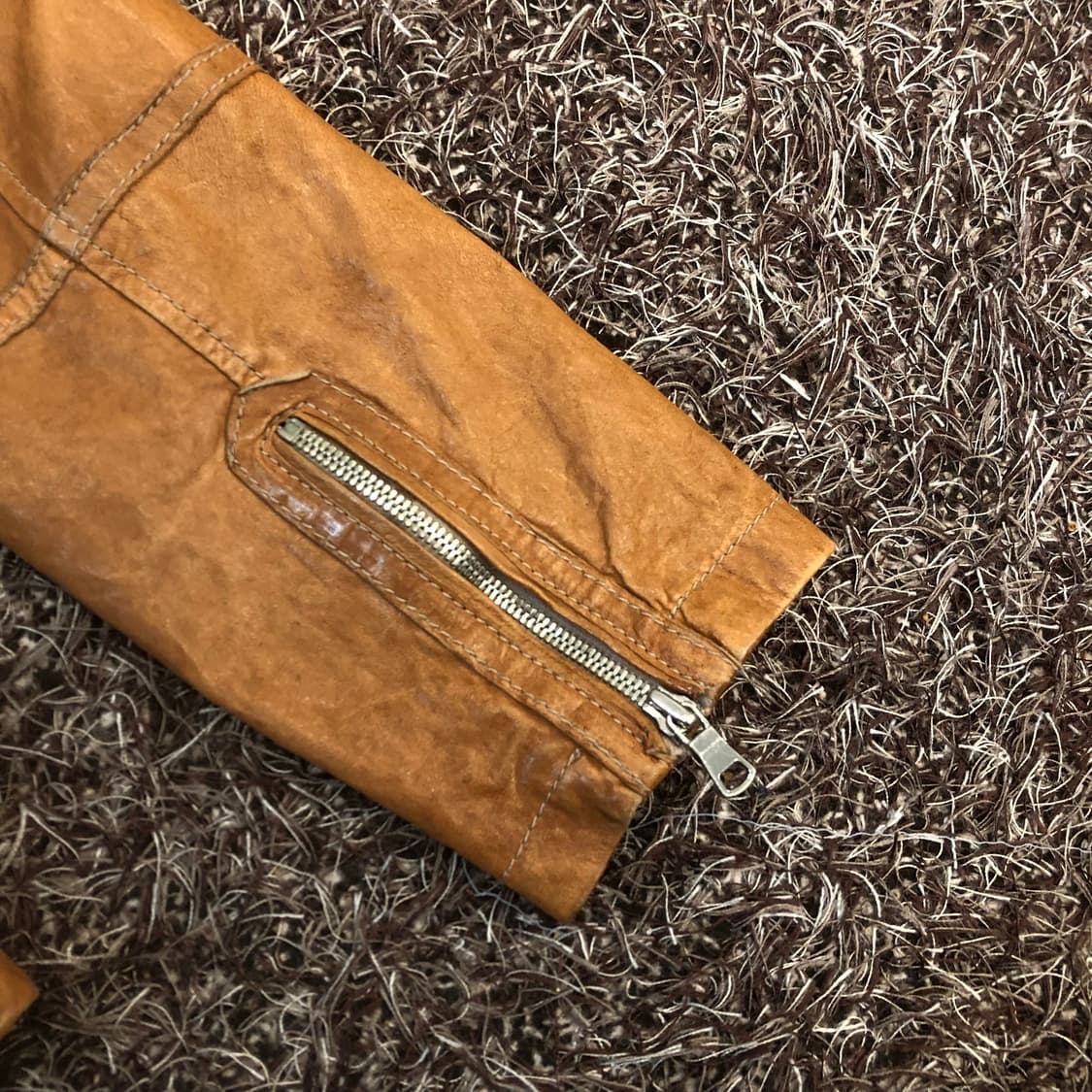 티아이포맨 양가죽 멀티 지퍼 레더 가죽 자켓 상품이미지4