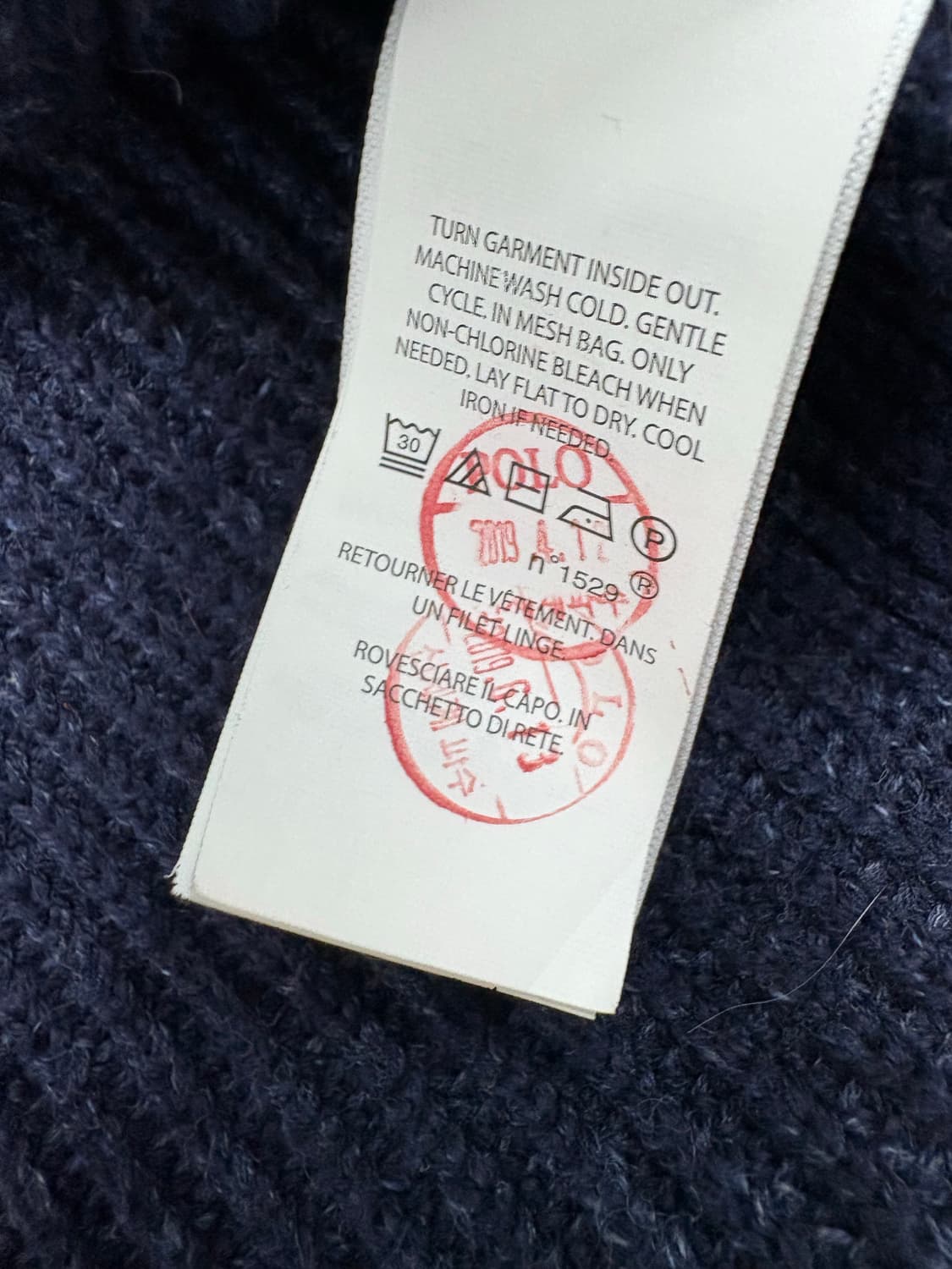 폴로 랄프로렌 가디건 네이비 상품이미지10