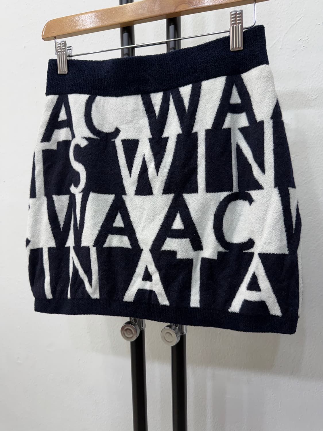 정품) WAAC 왁골프 로고 니트 스커트 2 상품이미지3