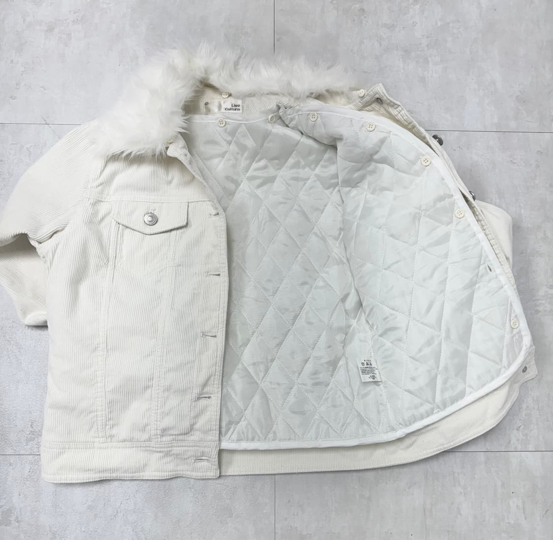 •Japanese vintage 코듀로이 퍼 자켓 상품이미지7