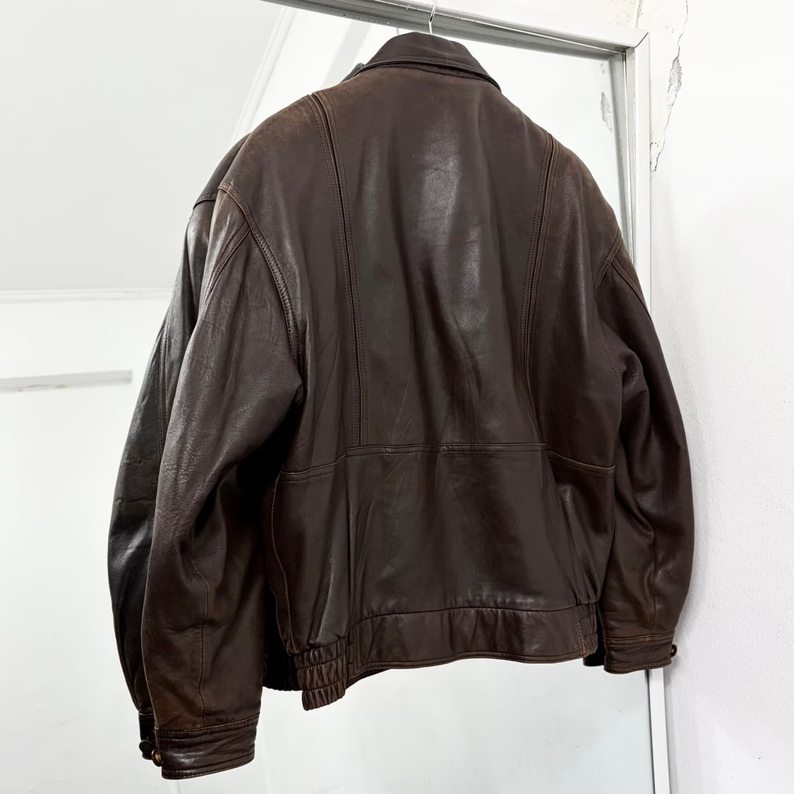 입생로랑 산양가죽 봄버 자켓 상품이미지5