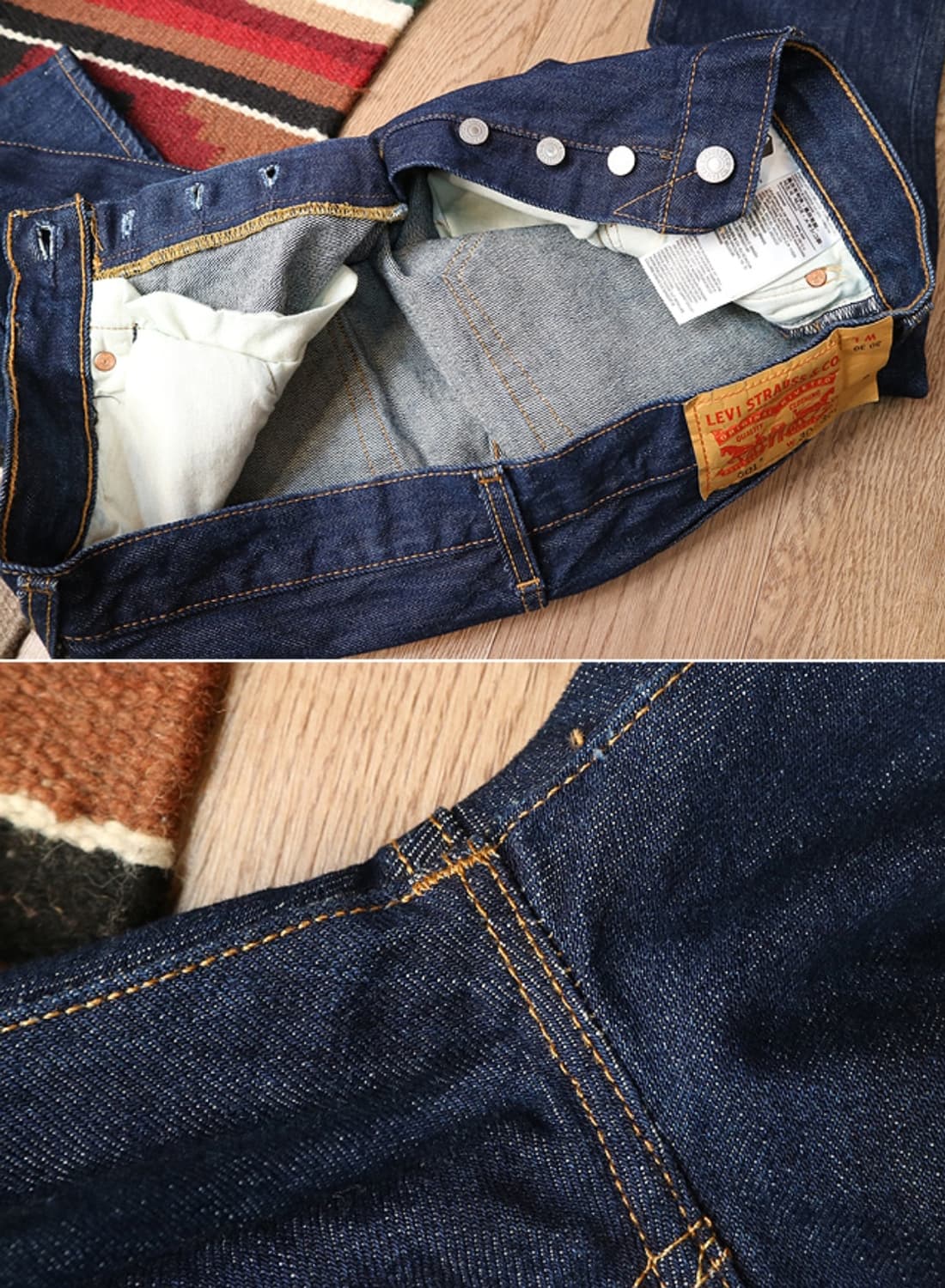 
LEVIS 리바이스 501 진청 데님 30사이즈  상품이미지7