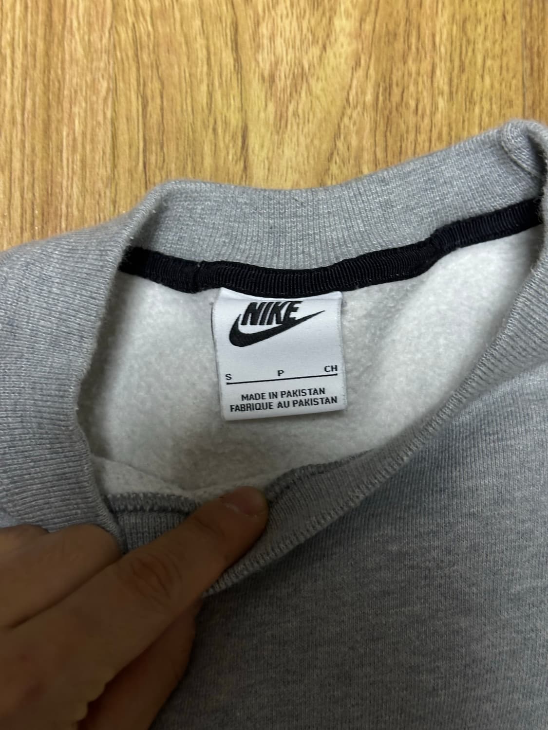 S 나이키 스투시 맨투맨 회색 상품이미지3