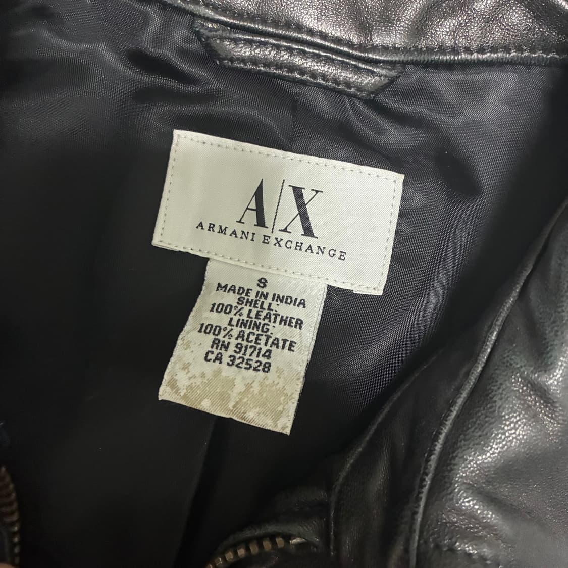 아르마니 익스체인지 가죽 자켓 상품이미지6