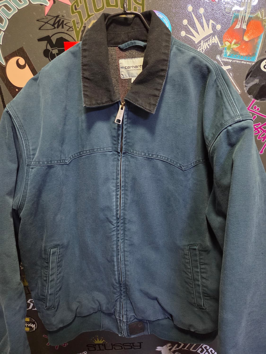 칼하트 WIP OG 산타 페 자켓 딥 라군 블랙 - L 사이즈 상품이미지4