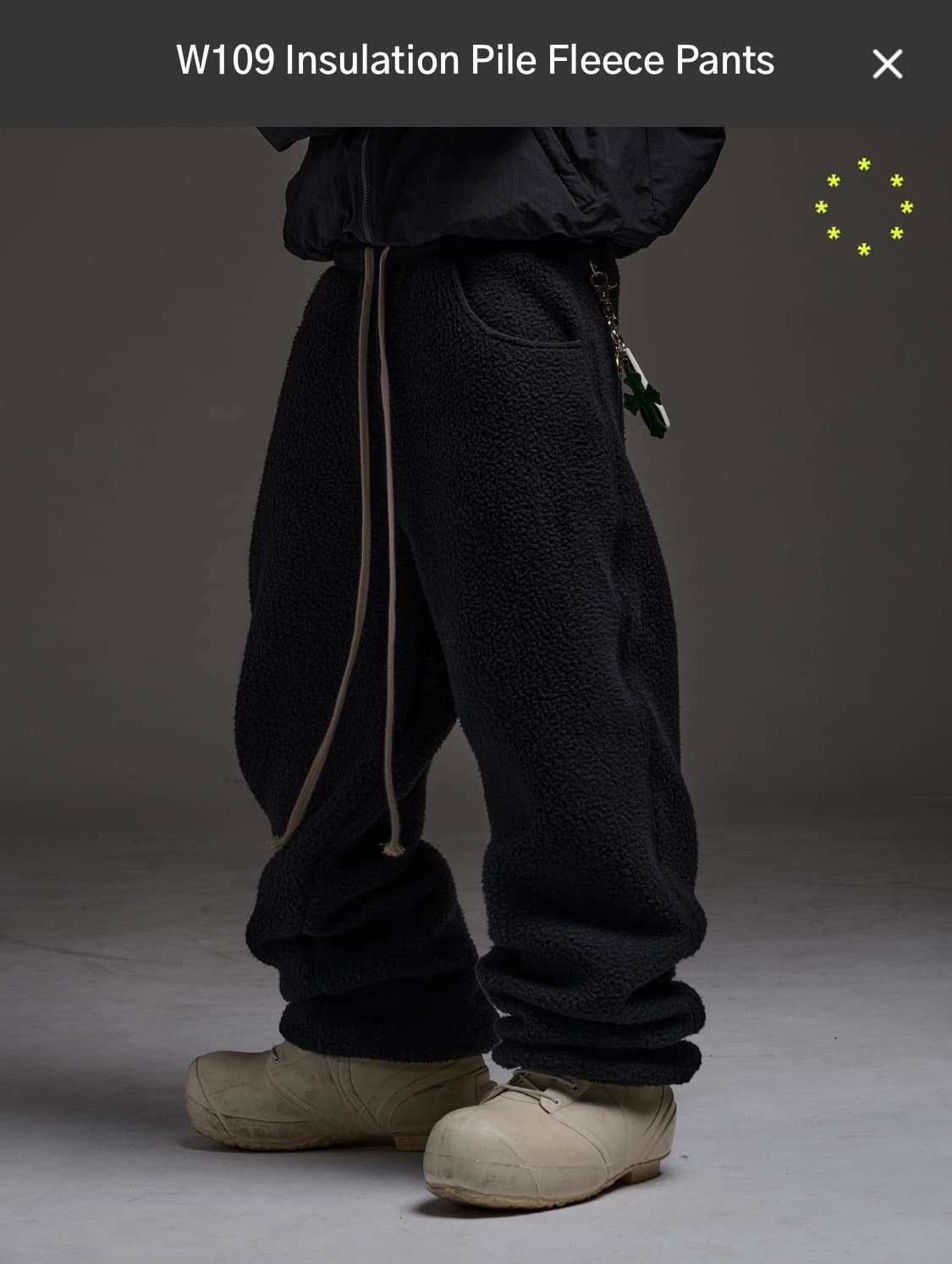 wapworks w109 플리스 팬츠 상품이미지1