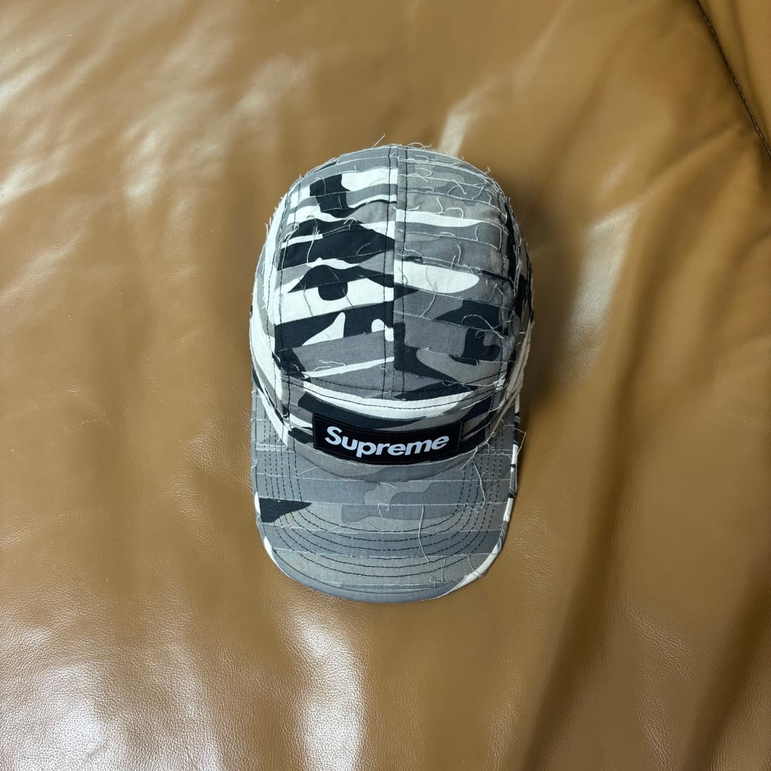 Supreme 슈프림 레이어드 카모 그레이 캠프캡 모자 (Camo) 상품이미지5
