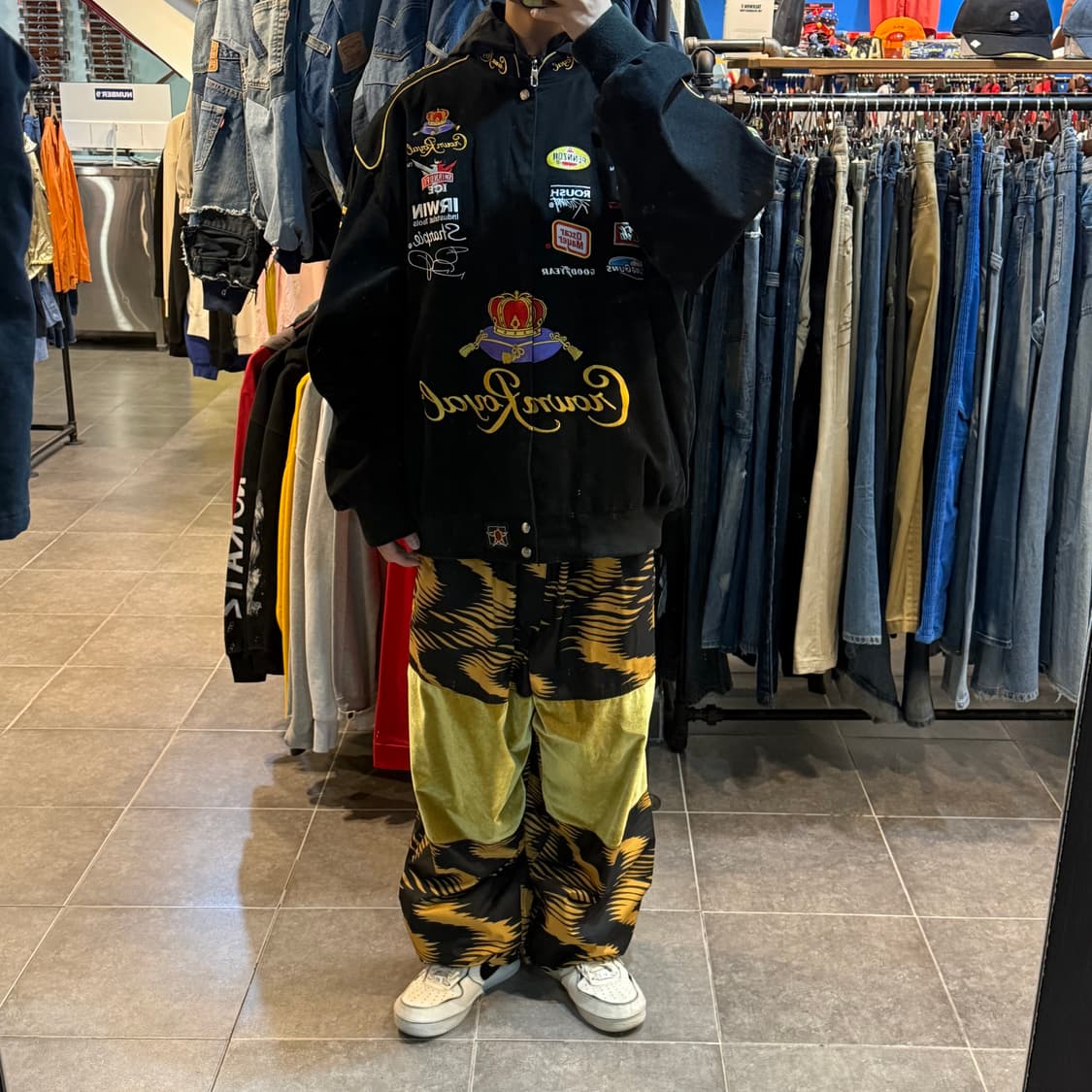 [NO.9] 빈티지 크라운 로얄 코튼 레이싱 자켓 상품이미지2