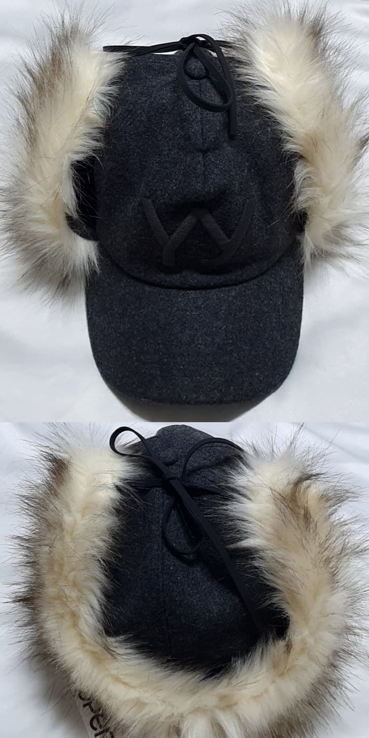 그레이 크림베이지 오픈와이와이 포우퍼 이어프랩 이어플랩 캡 볼캡 모자 상품이미지3