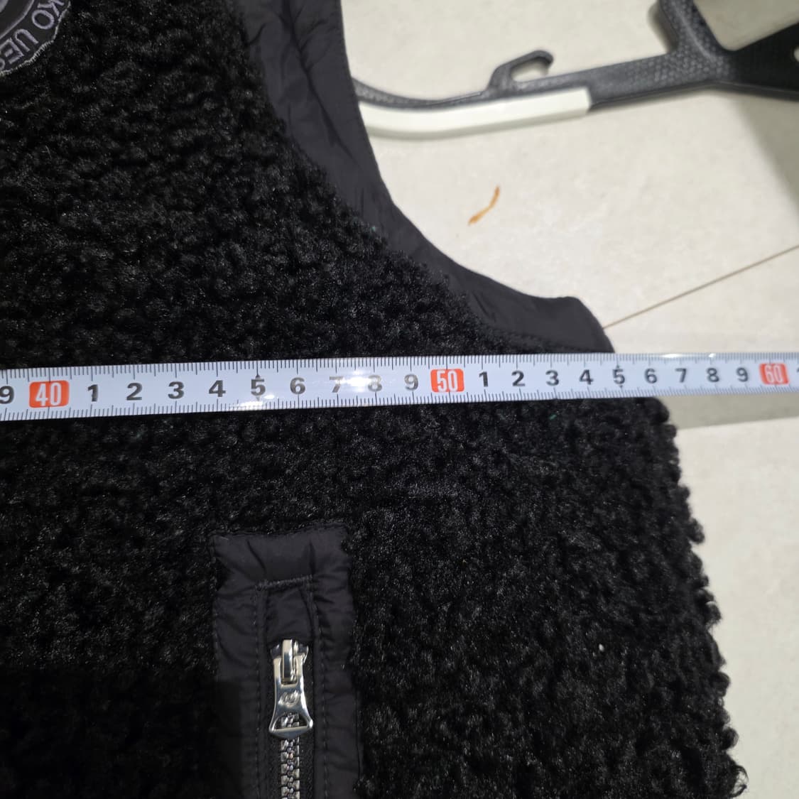 M.U SPORTS 뽀글이 후드 조끼 XL 블랙 상품이미지10