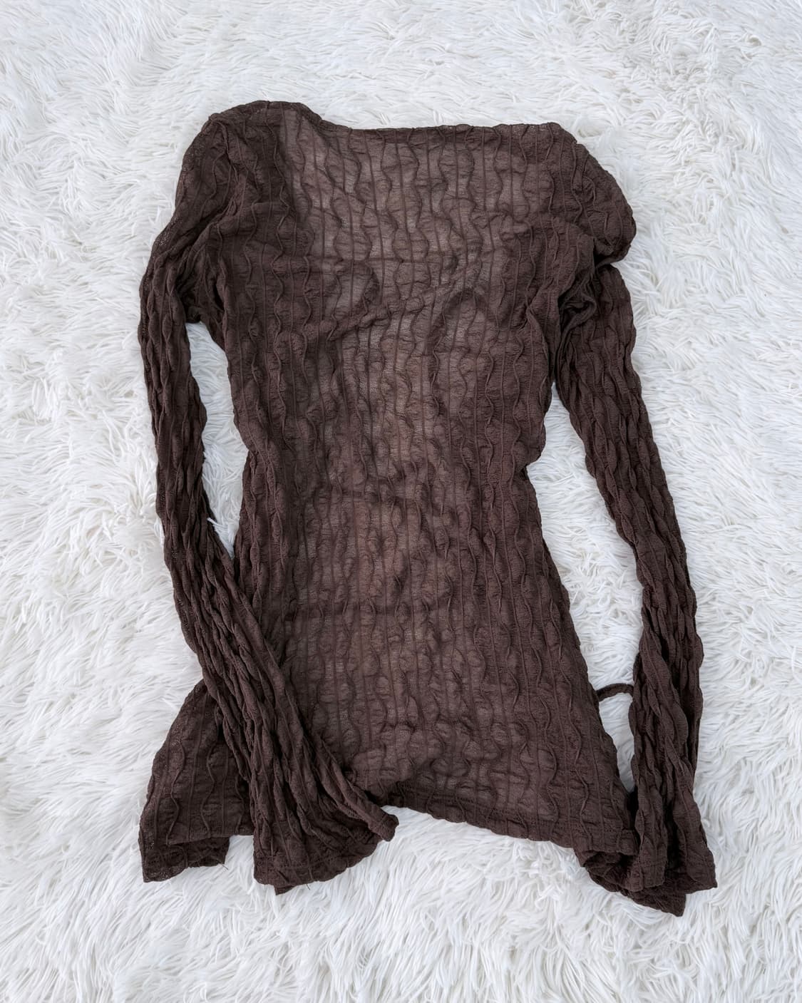 브라운 레이스 가디건 상품이미지2