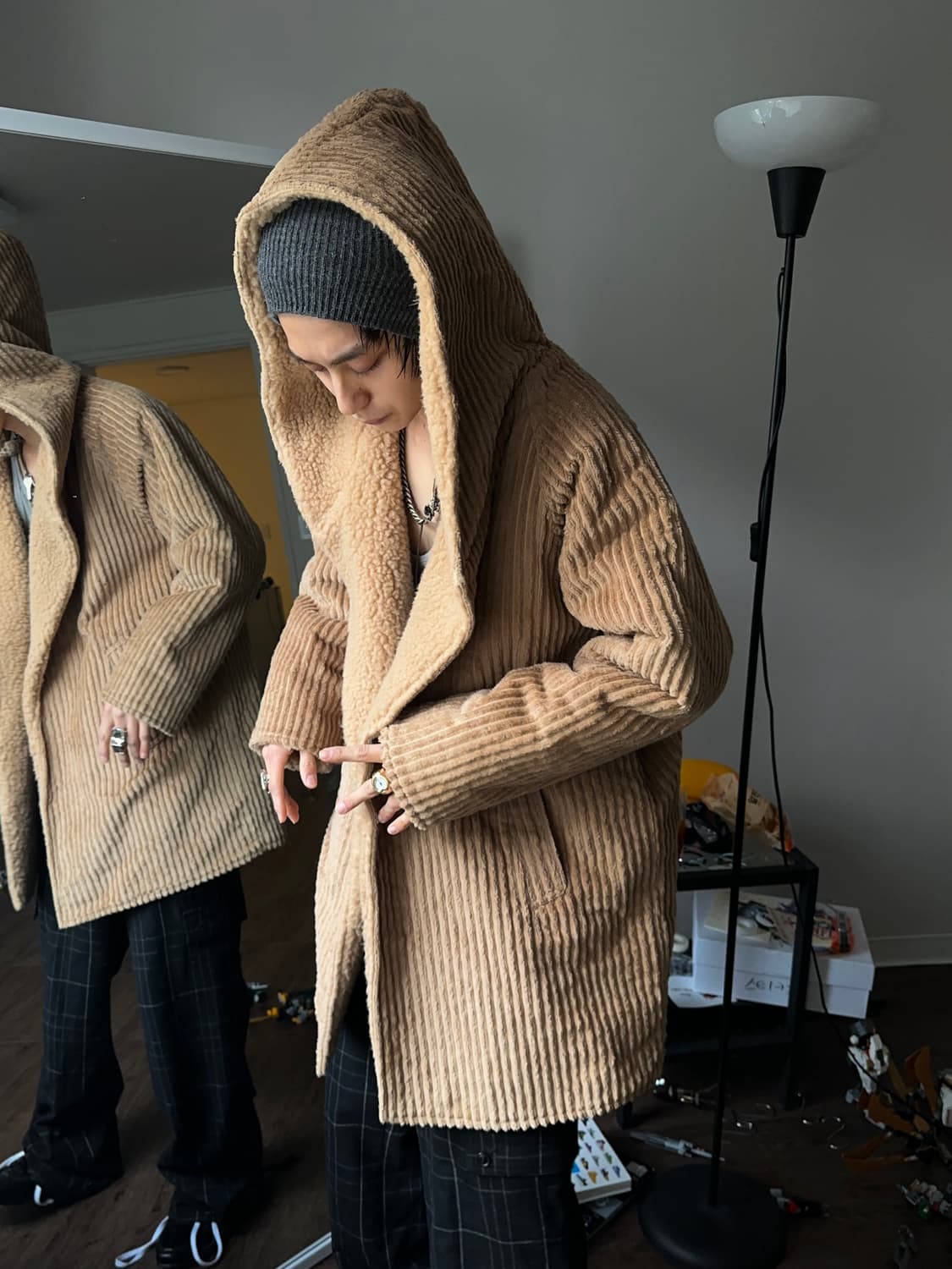 Indio 헤비 코듀로이 후디 자켓 상품이미지3