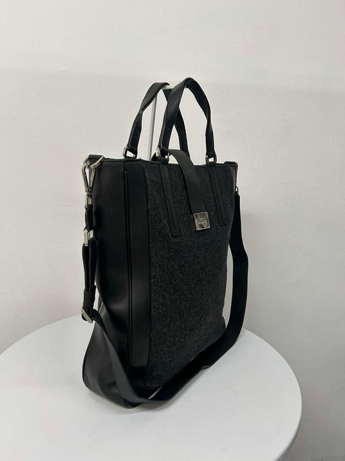 티파니앤코 가죽 울 투웨이 빅 토트백 크로스 겸 숄더백 상품이미지3