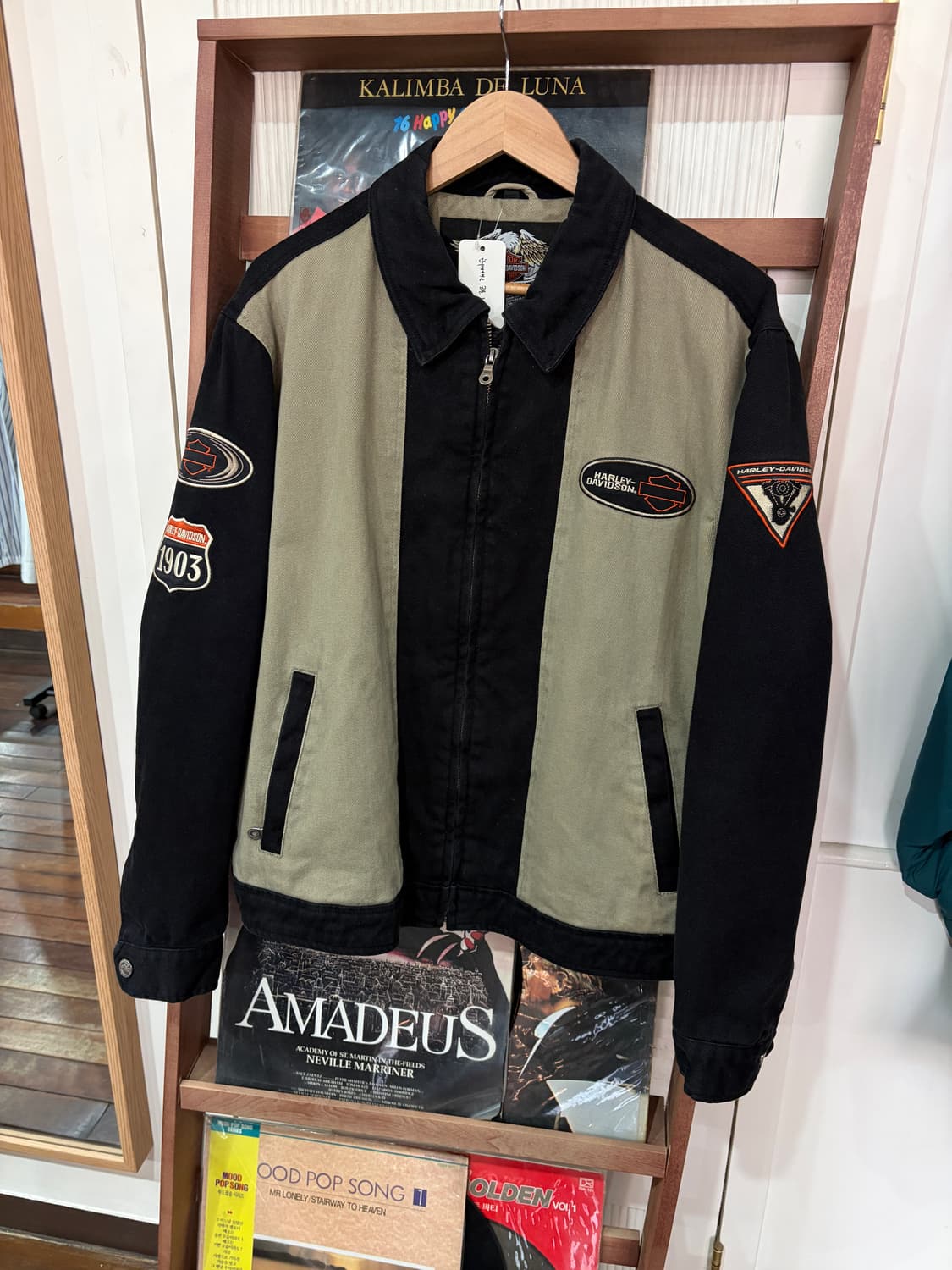 J34 할리데이비슨 패치 바이크 자켓 상품이미지1