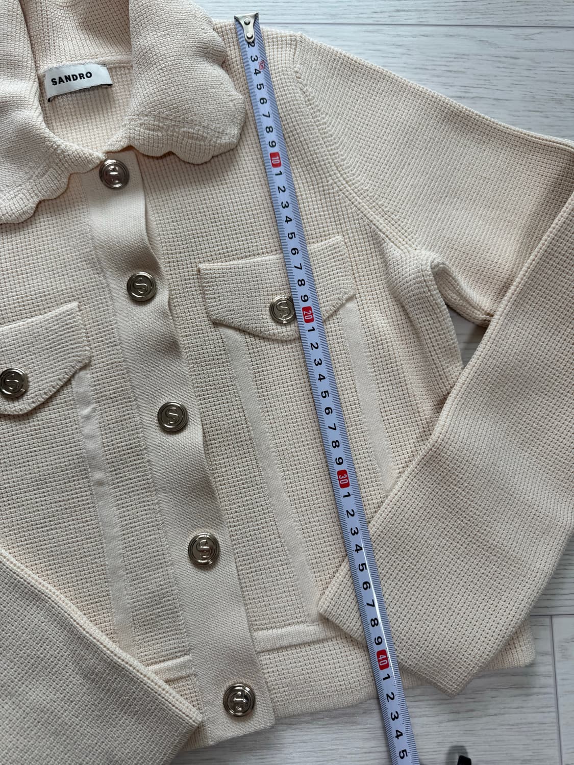 산드로 와플 가디건 0사이즈 상품이미지3