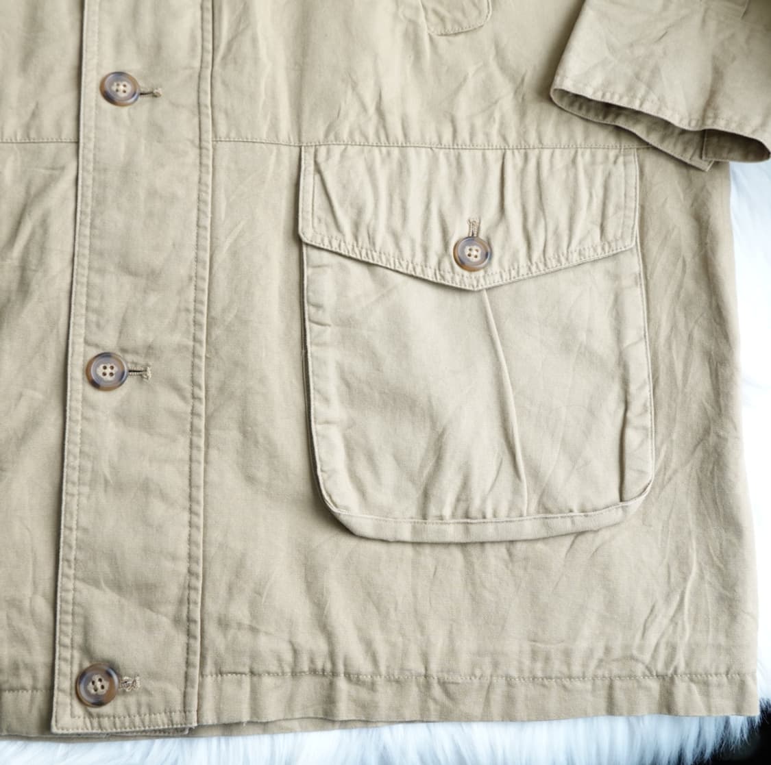 월드 맥스클럽  베이지 코튼 자켓 1919 상품이미지6