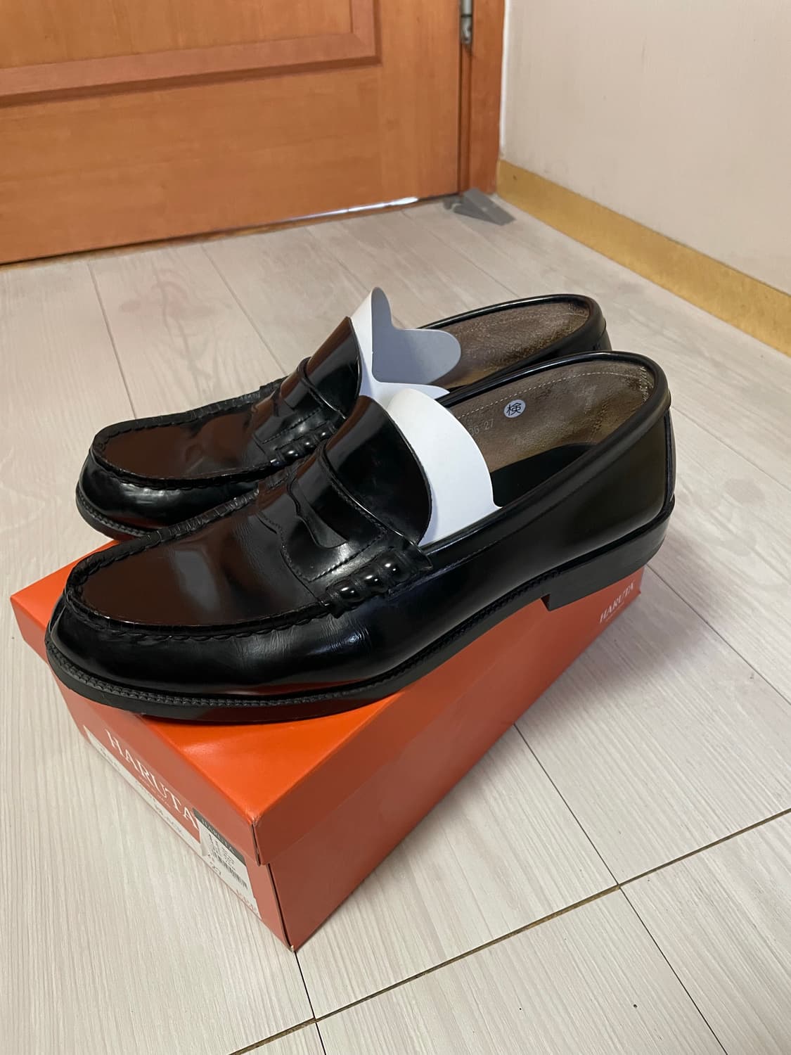 하루타 소가죽 페니로퍼 HS-906 BLACK 270 상품이미지3