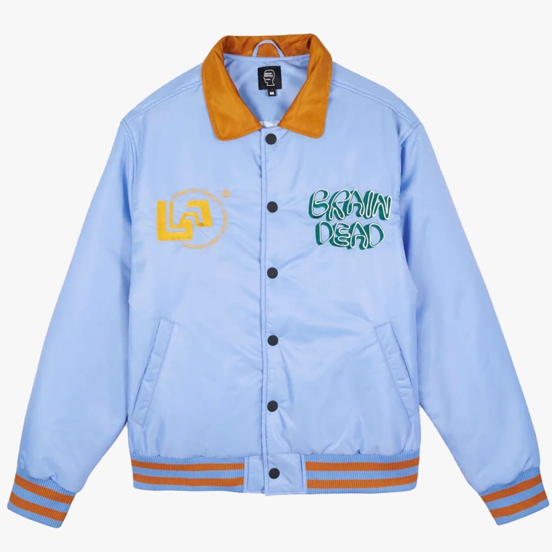 브레인데드 휴먼 하드웨어 새틴 자켓 봄버 상품이미지1