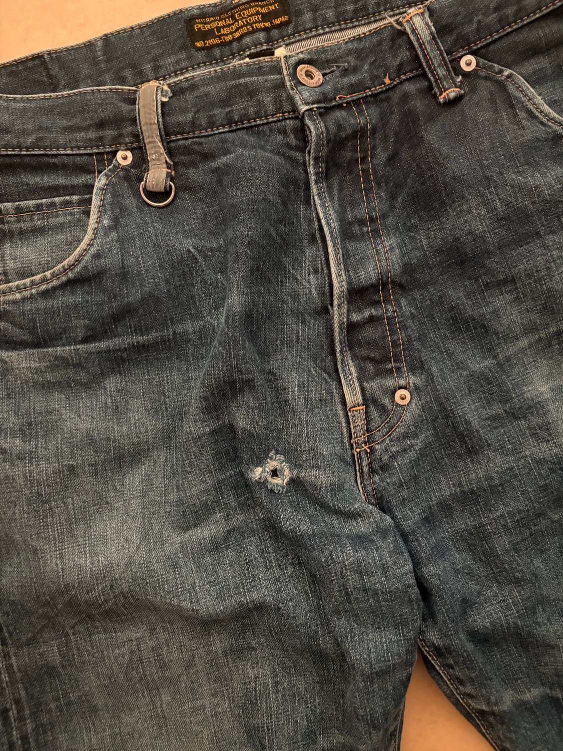 니트레이드 Nitraid 셀비지 빈티지 데님 팬츠 XL 상품이미지7