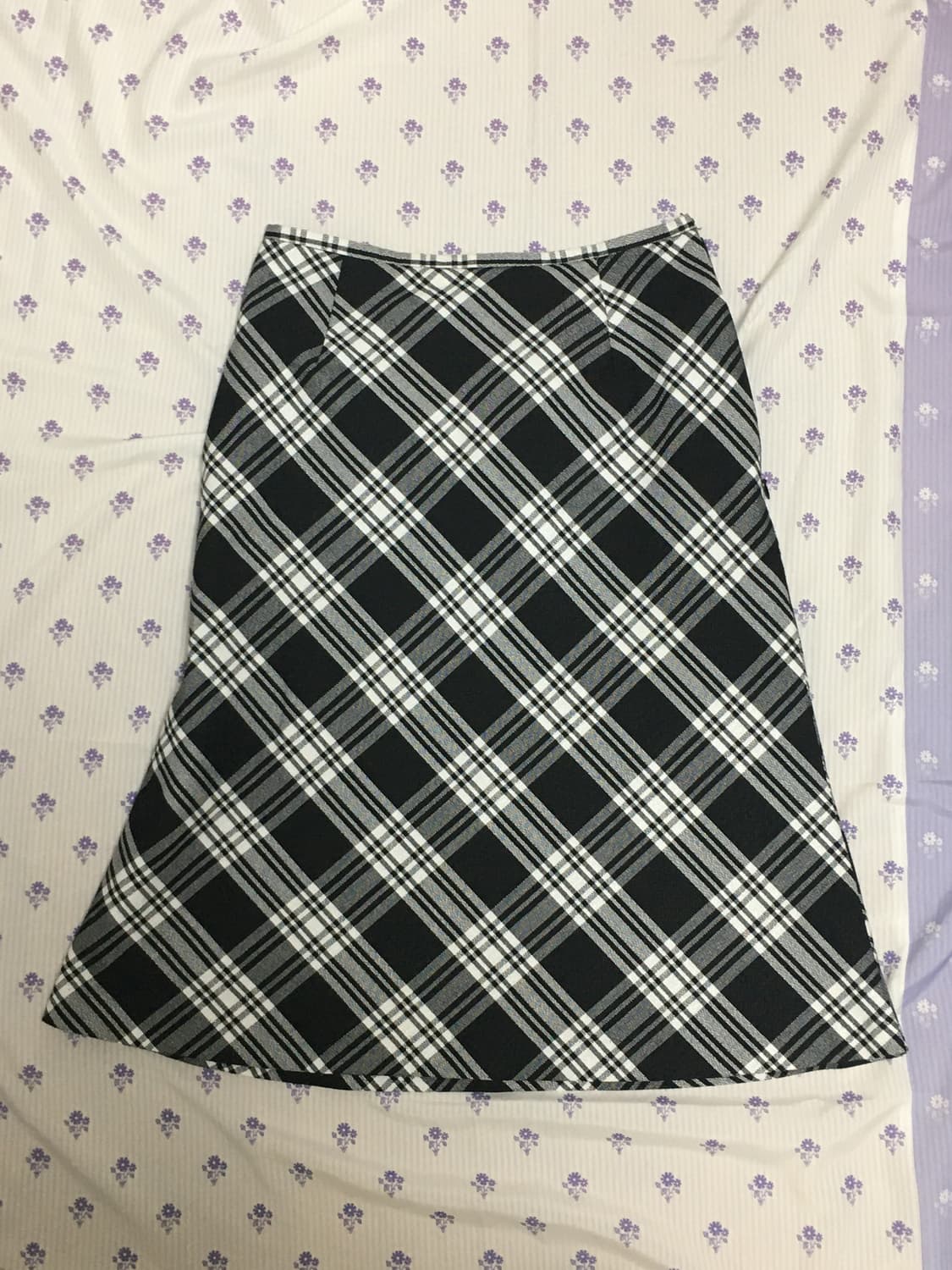 check midi skurt 상품이미지1