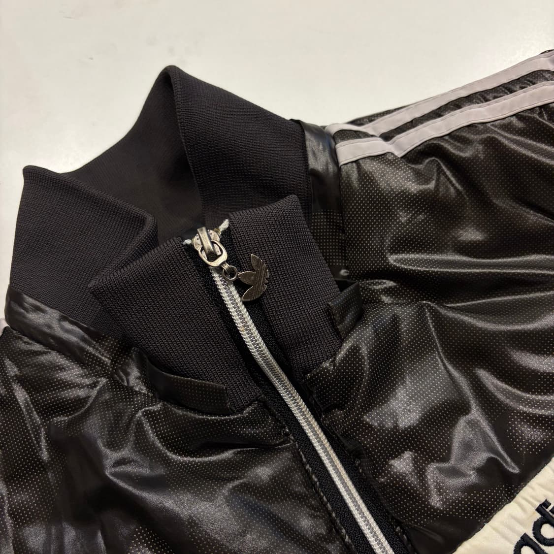 04s 아디다스 빅로고 카모 삼선 패딩 자켓 카키브라운 C814 상품이미지4