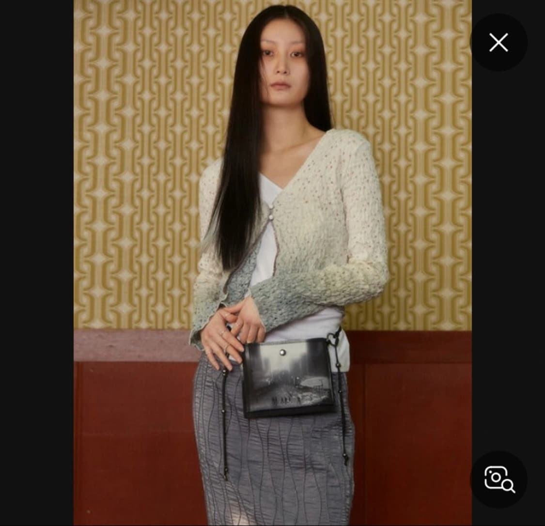 오호스 크리즈 펀칭 가디건 상품이미지4