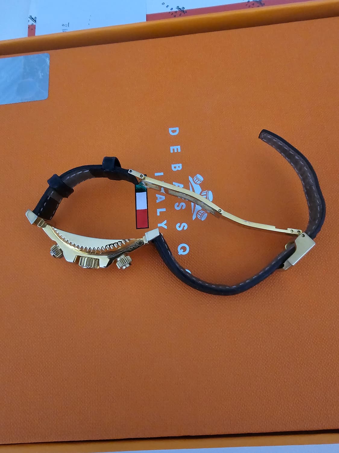 드바스크 가죽 금장 팔찌(free/공용) 상품이미지2