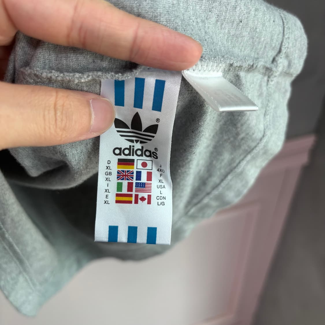 아디다스 파이어버드 링거티 반팔 그레이 블루 상품이미지3