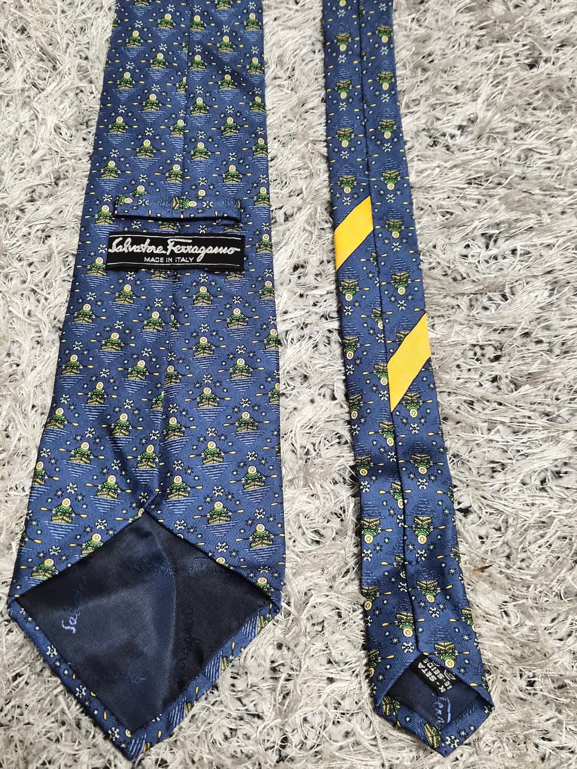 페레가모Ferragamo 패턴 넥타이 Free - N20 상품이미지4