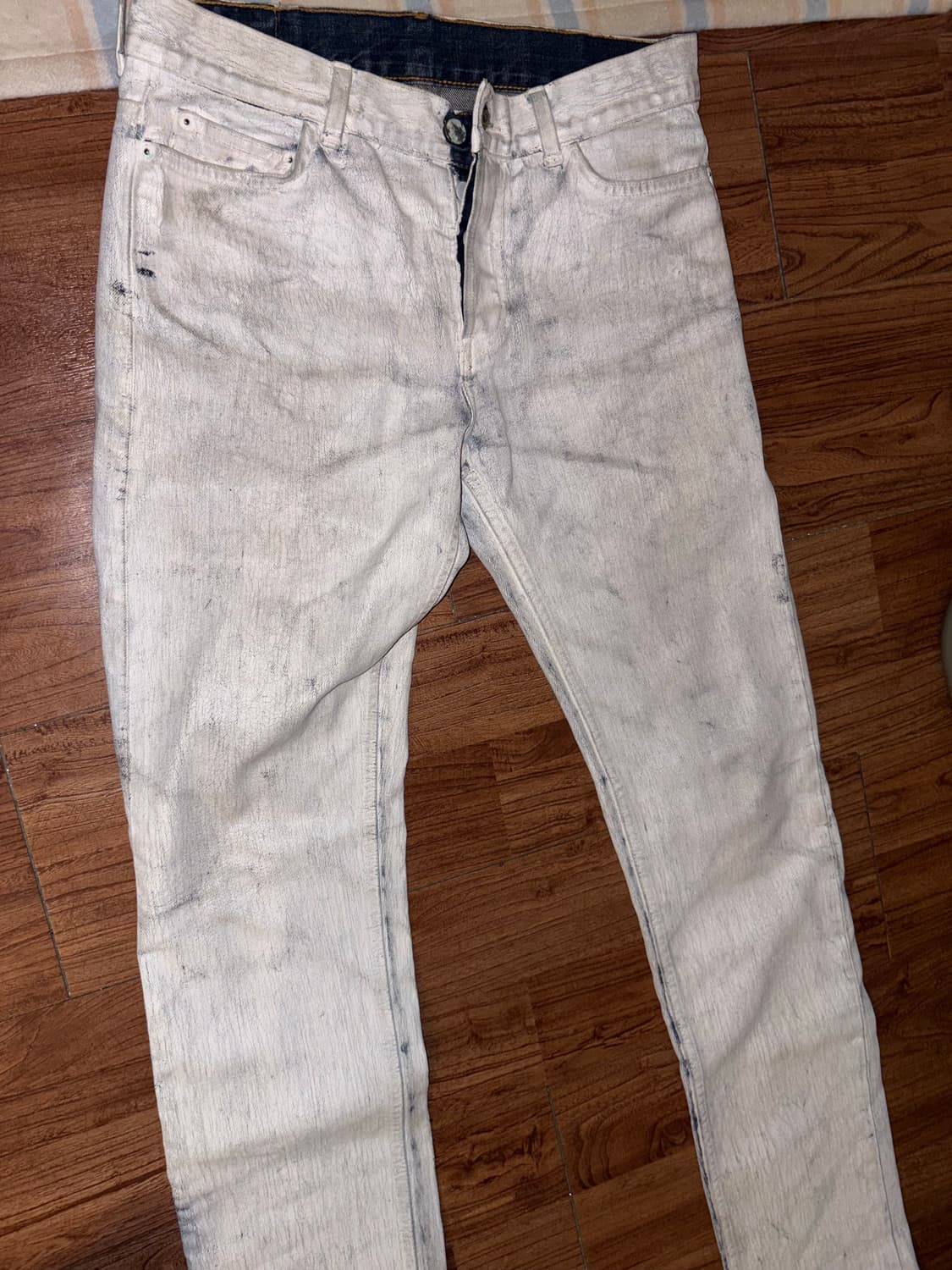 H&M 빈티지 페인팅진 29size 상품이미지1