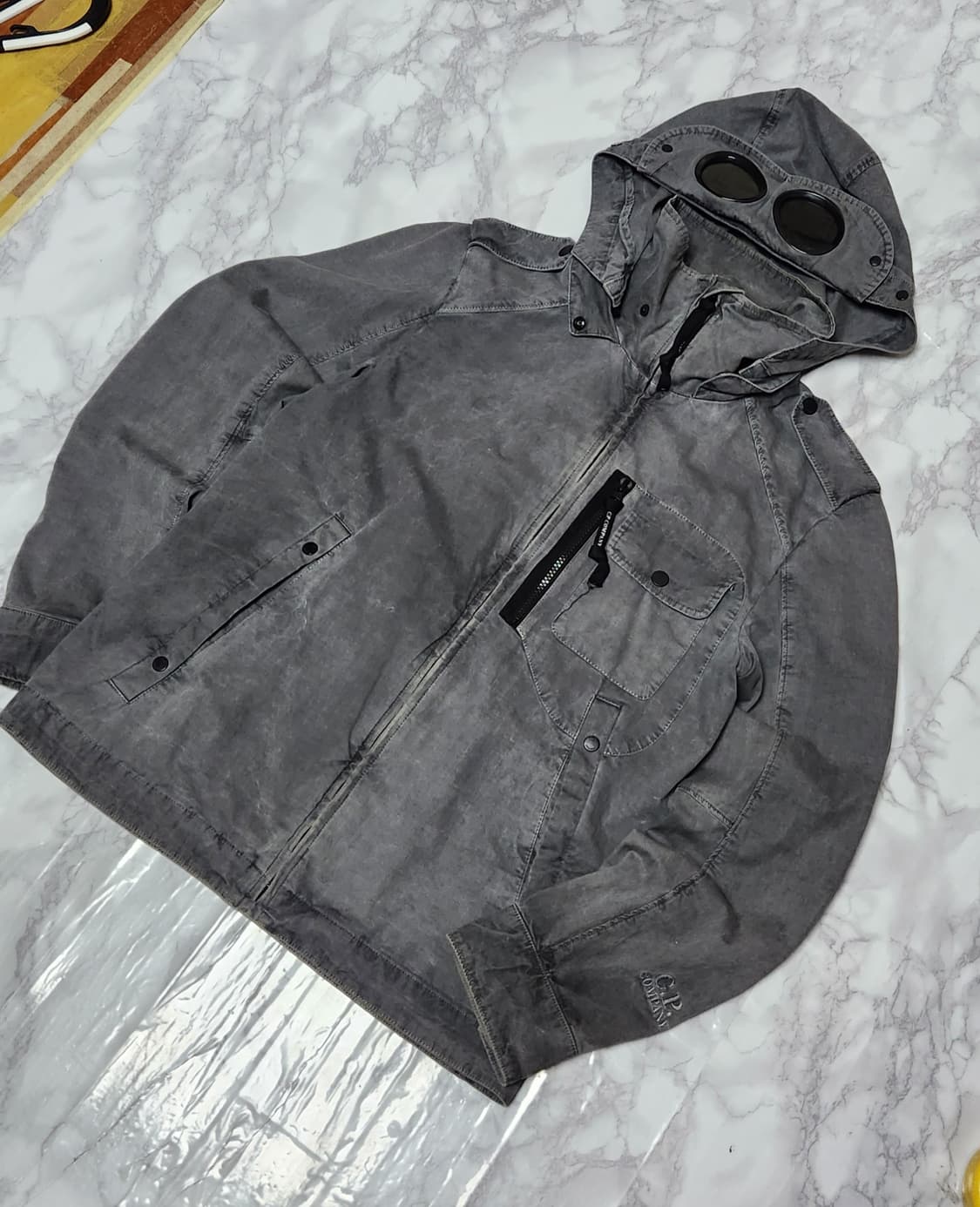 CP 컴퍼니 14ss 가먼트다잉 흑청 고글 자켓 상품이미지3