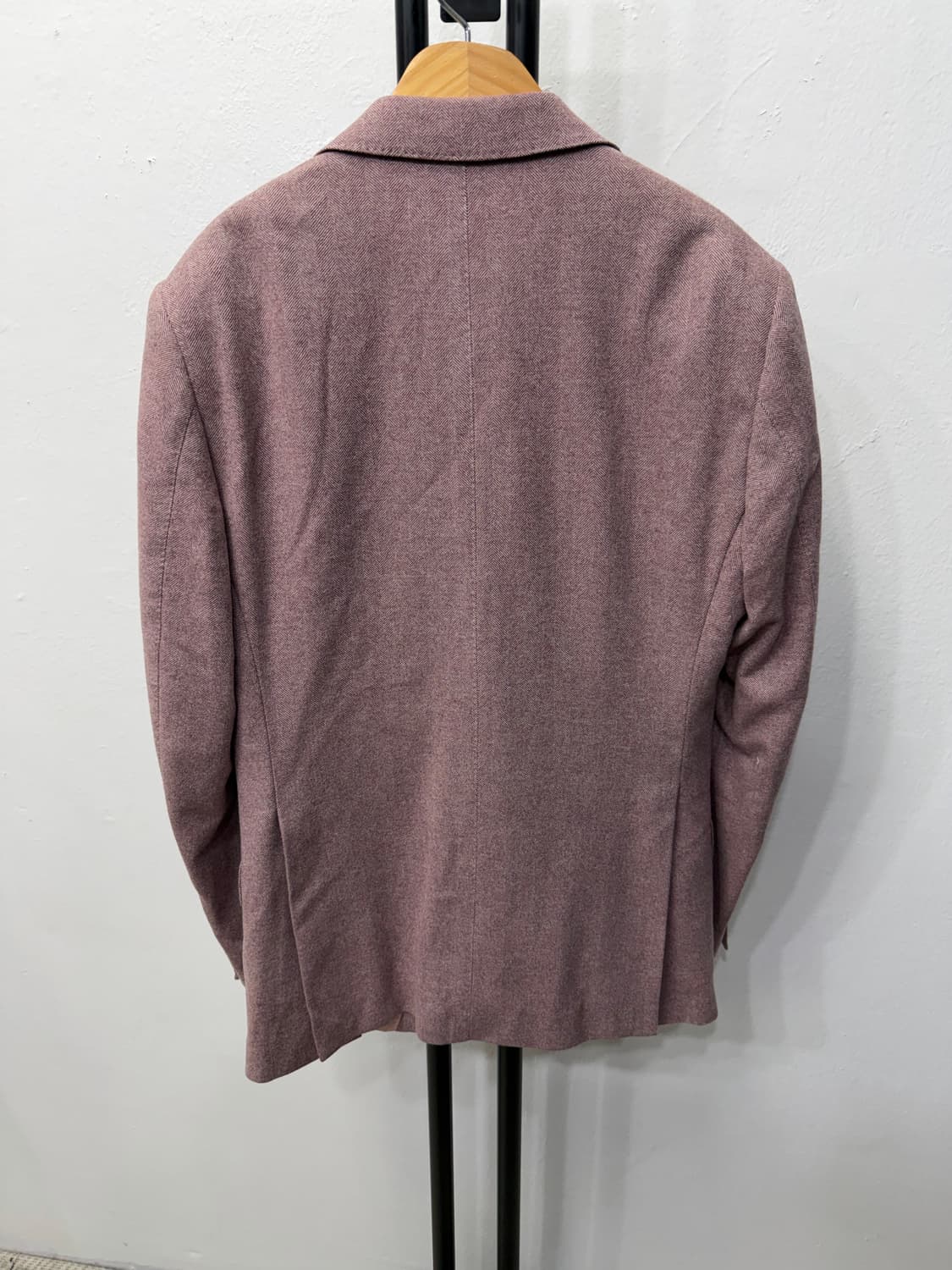 정품) S.T 듀퐁 헤링본 더블 브레스티드 자켓 46 상품이미지4