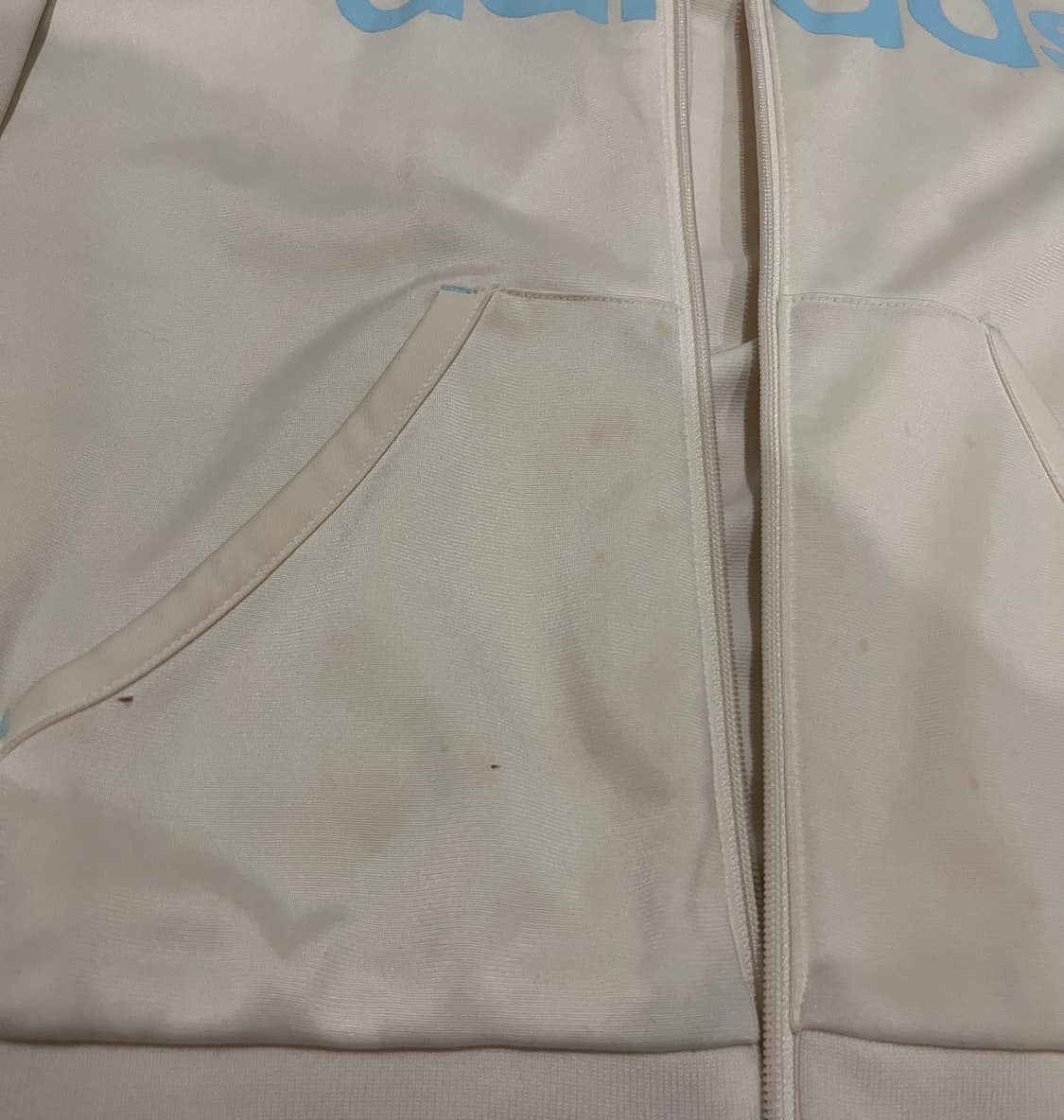 아디다스 크림 연하늘 져지 상품이미지2