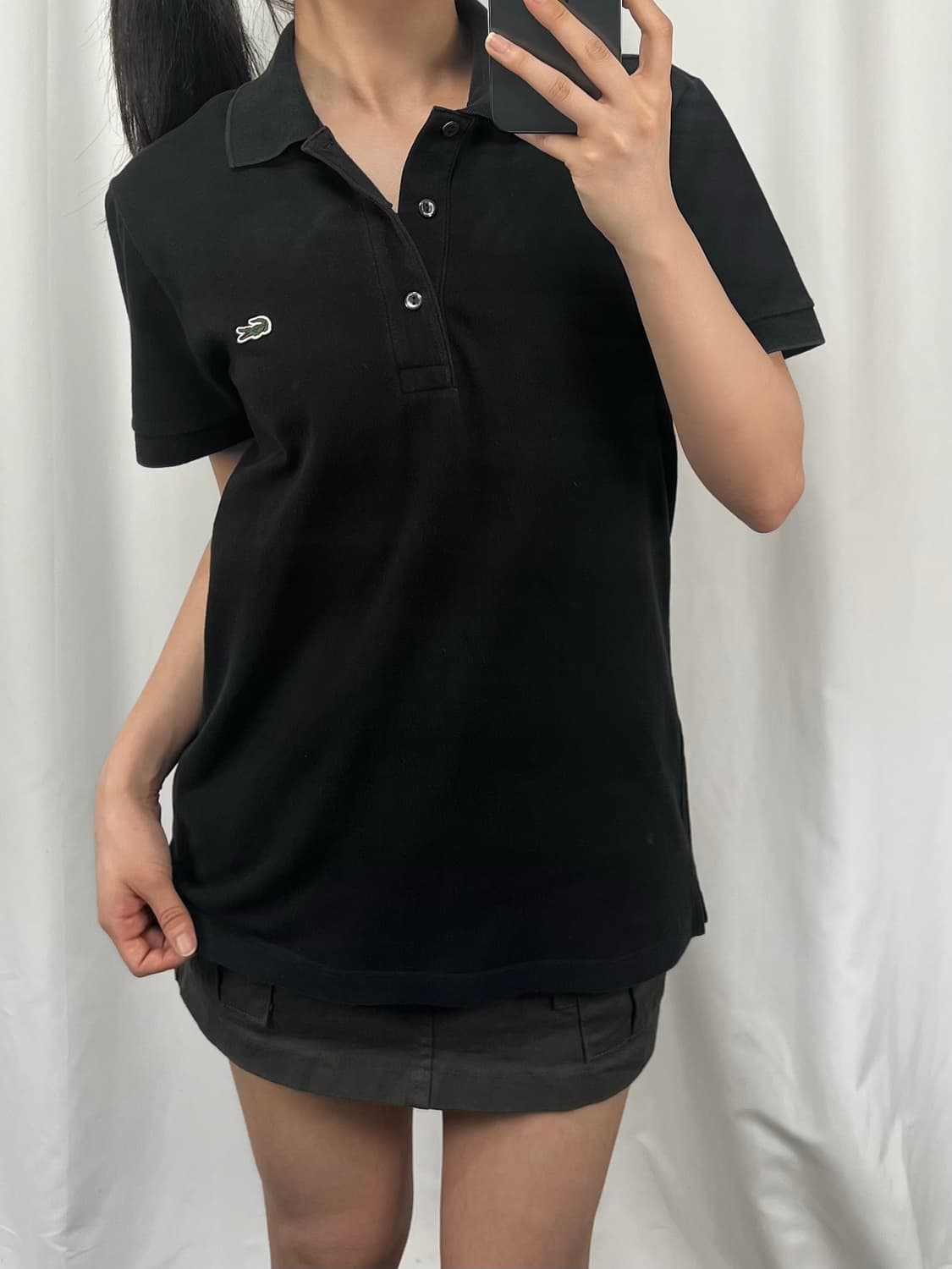 라코스테 블랙 반팔 카라티 상품이미지1
