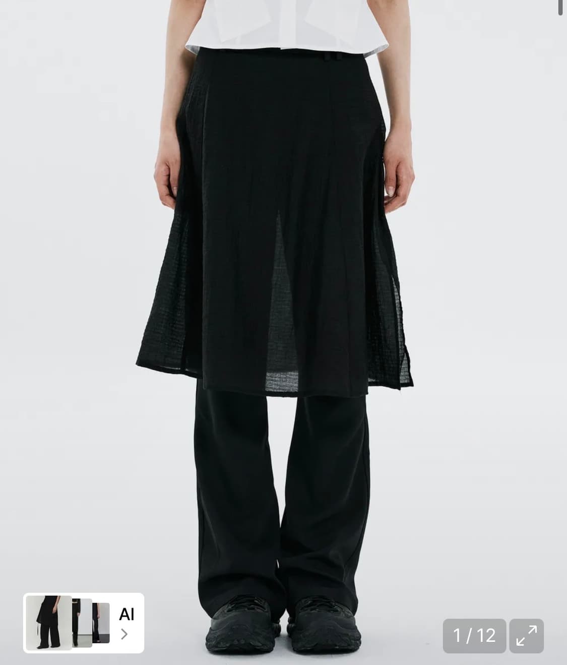 하나히 Hidden pocket skirt pants 스커트 팬츠 상품이미지1