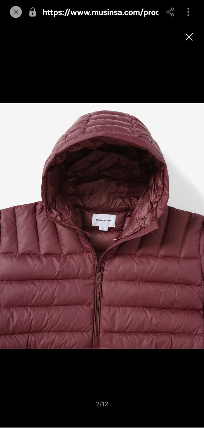 디스이즈네버댓 풀오버 패딩 상품이미지3