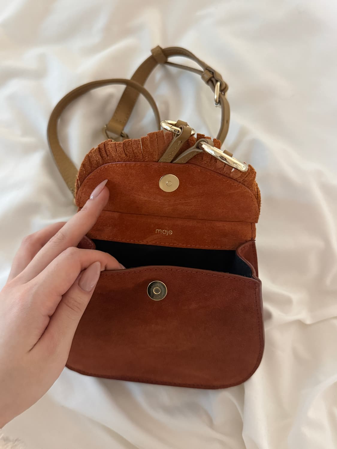 마쥬 스웨이드 미니 크로스백  상품이미지3