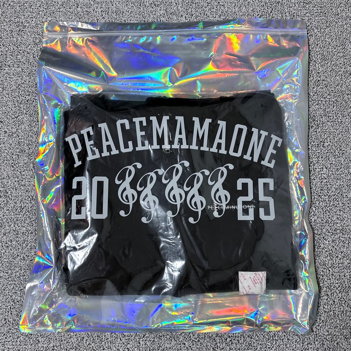 피스마이너스원 x MAMA 콜라보 후드집업 그레이/블랙 상품이미지7