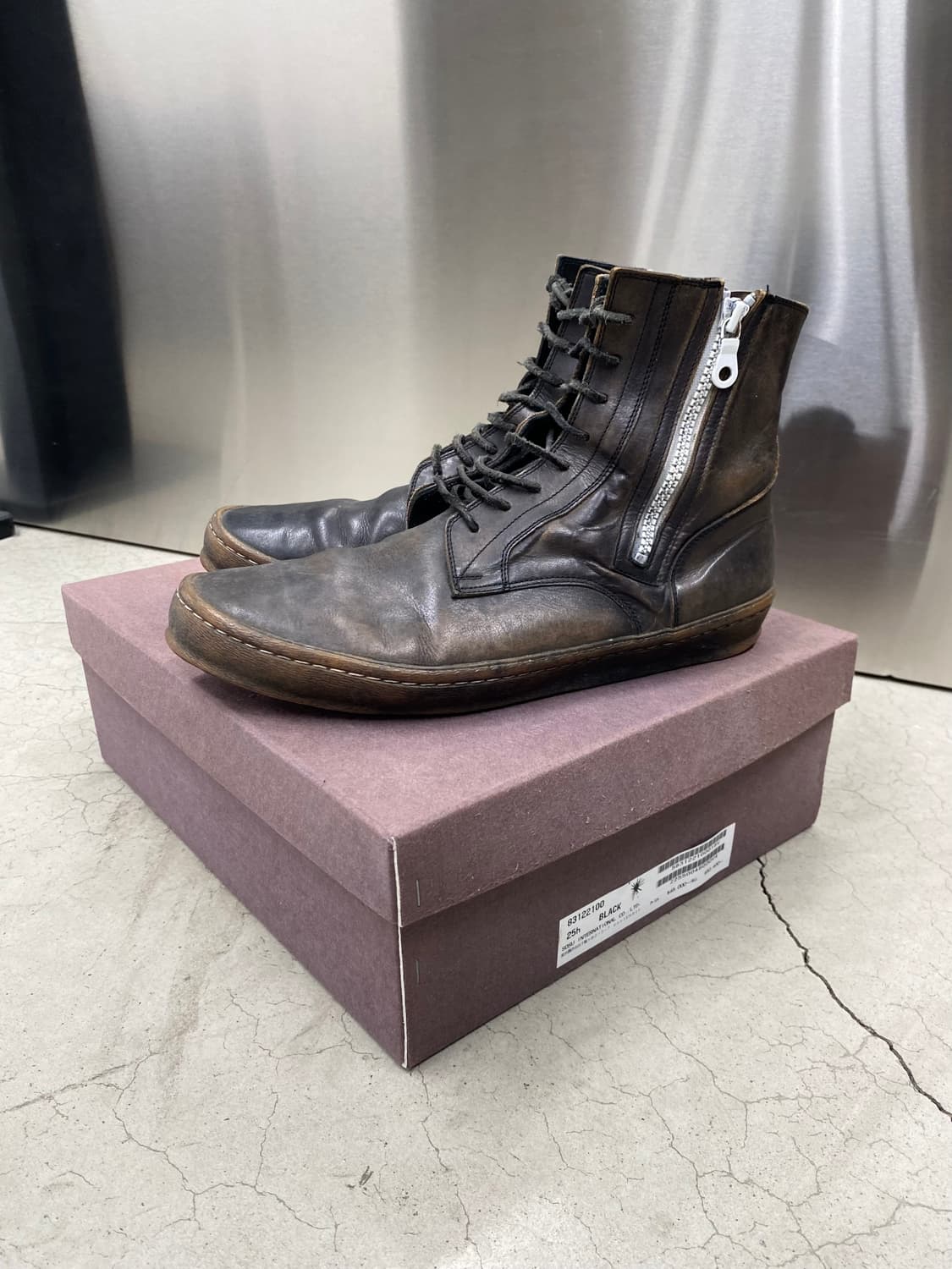 미하라 야스히로 레더 레이스업 부츠 상품이미지8