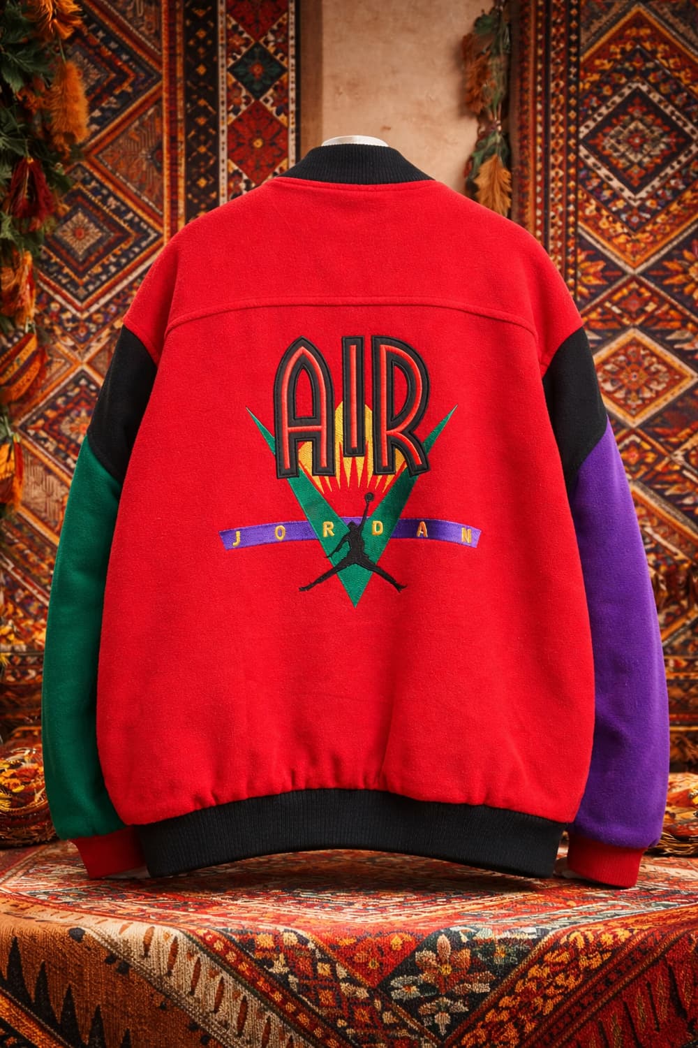 조던 AIR 컬러 블록 바시티 자켓 스타장 빈티지 삼나스포츠 xl 105 상품이미지1