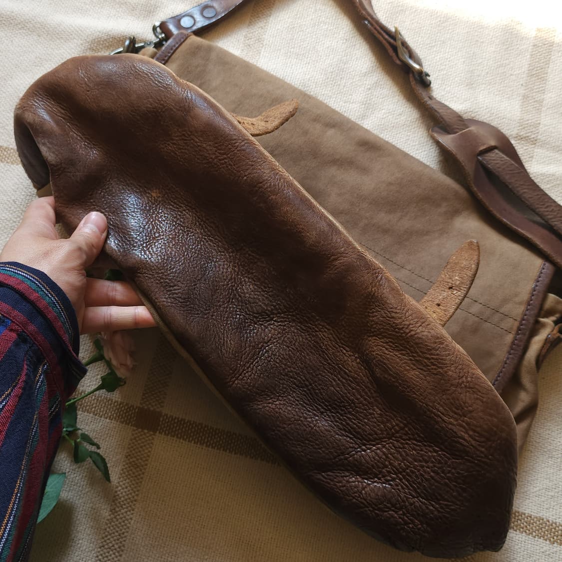 폴로 더블알엘 가방 캔버스 레더 메신져백 F 상품이미지6