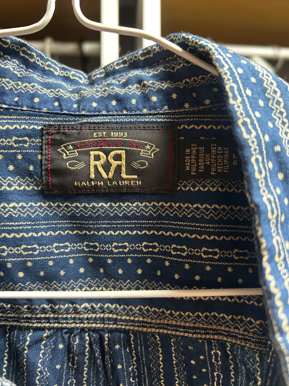RRL 인디고 워크 셔츠 L 상품이미지2